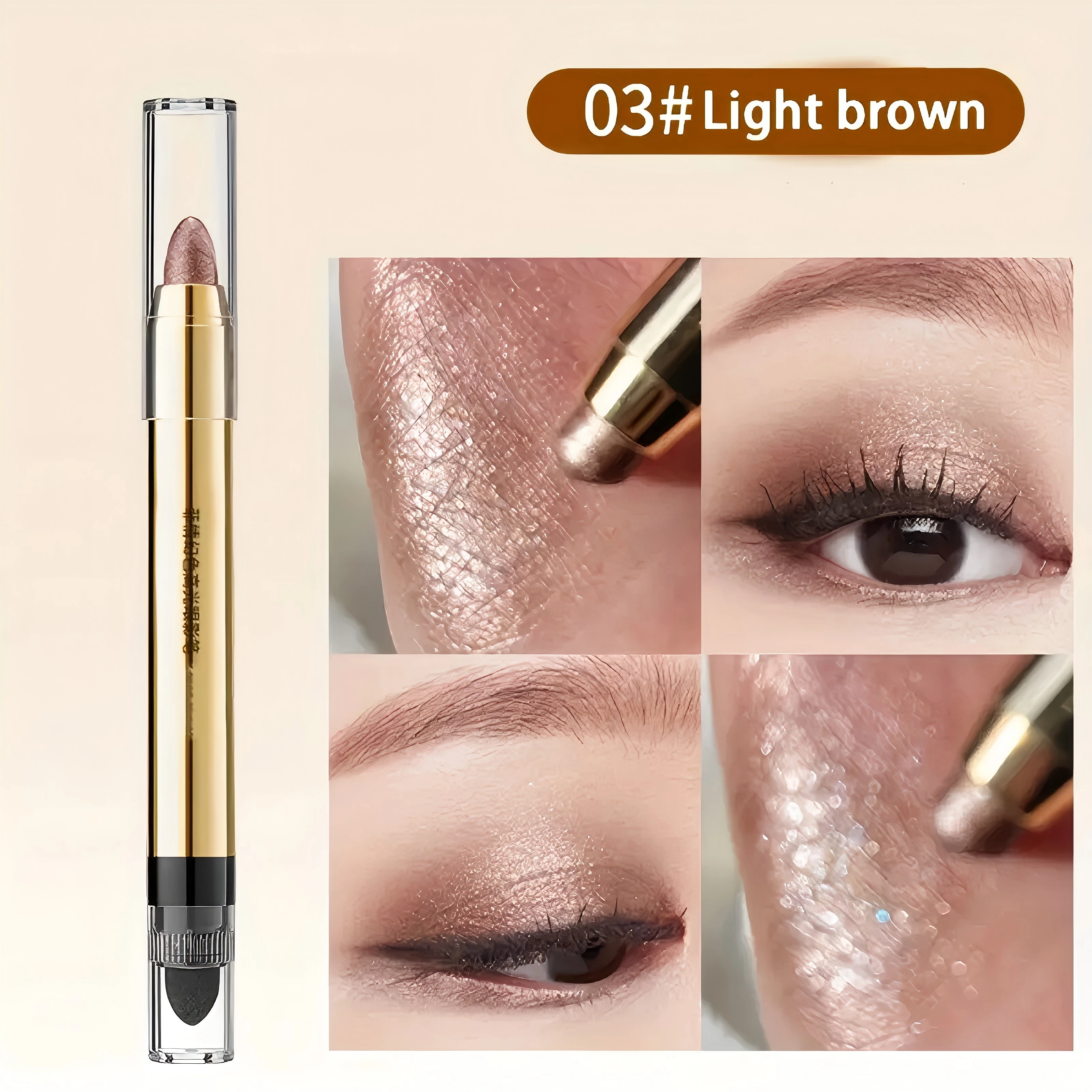 6 kolorów leniwy makijaż oczu rozświetlacz cień do powiek ołówek niebrudzący makijaż oczu naprawa rozświetlacz podwójny cień do powiek w sztyfcie