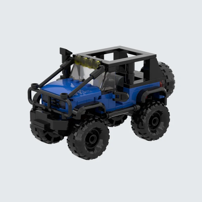 Speed Racing Car Model MOC Building Bricks Level 2 Off-Road Vehicle Modular Technology Children Holiday Gifts Assemble Toys Suit