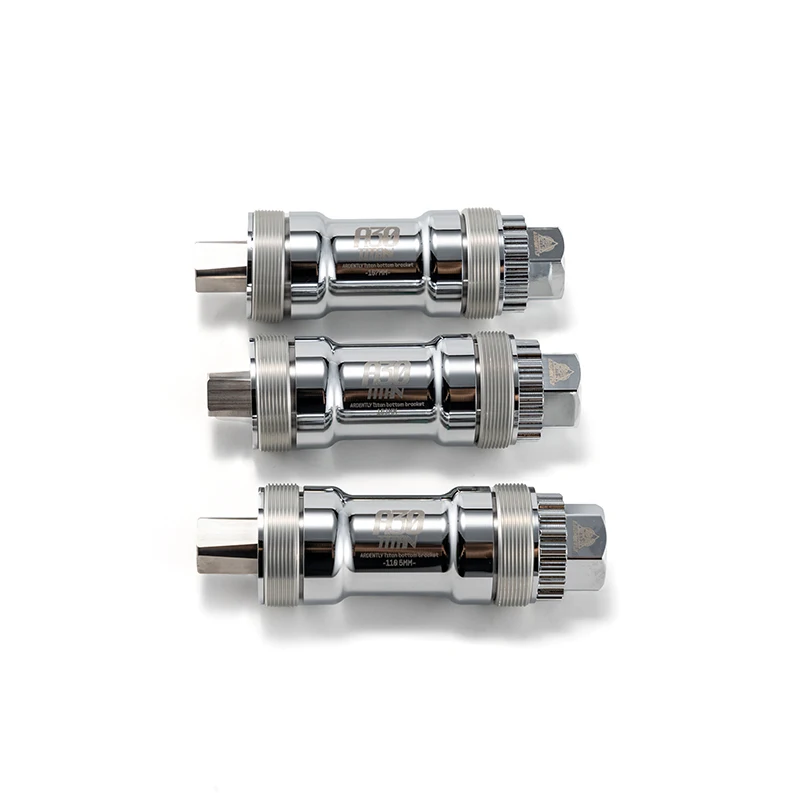 

ARDENTLY Square Titanium Alloy Bike Axle Crankset Part Sealed Bearing Bicycle Bottom Bracket Bike Crankset Shaft Fixie Bike BB