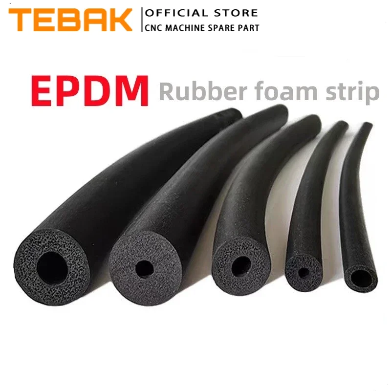 3M EPDM 고무 폼 스트립 스폰지 바, PPR 파이프 스폰지 폼, 자동차 문짝 필러 기계, O형 고무 튜브, 블랙 EPDM 폼 스트립