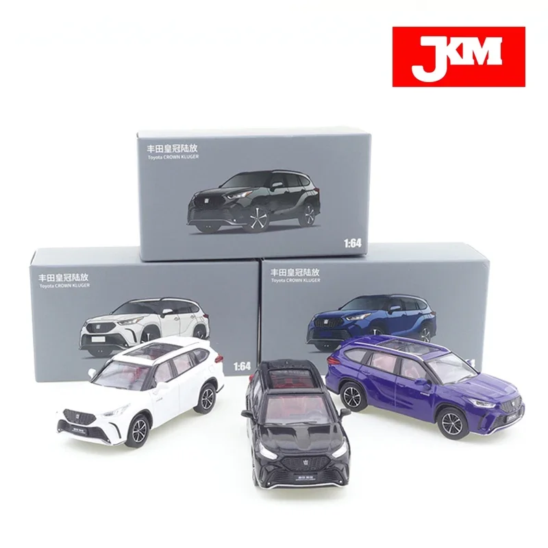 

JKM 1/64 Toyota Crown Land Release Static Collection Decoration Off Road SUV Car Alloy Diecast Model Kids Xmas Gift Toys Boys