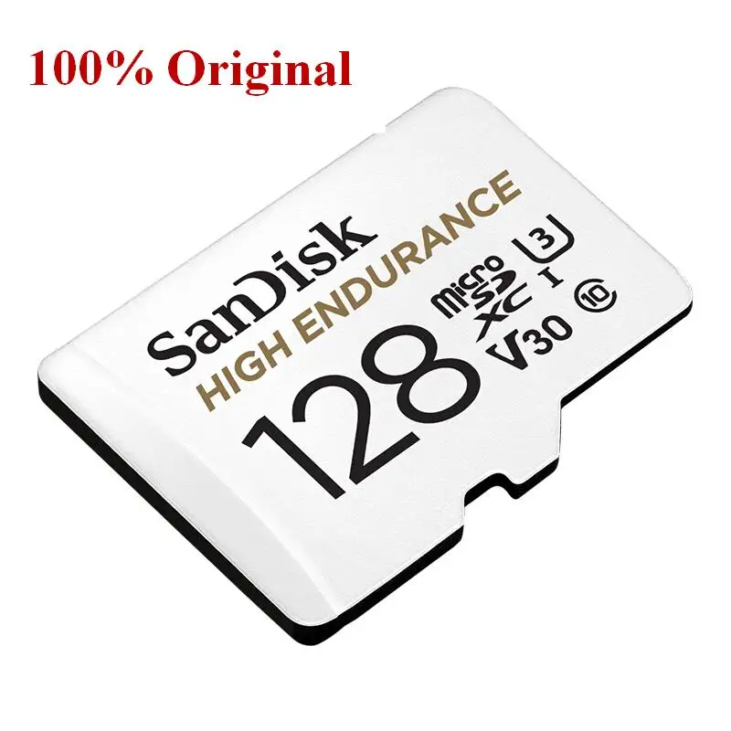 100%SanDisk High Endurance Video Monitoring 32GB 64GB 128GB 256GB Karta SD SDHC/SDXC Class10 100MB/s Karta TF do kamery samochodowej — zdjęcie produktu 3