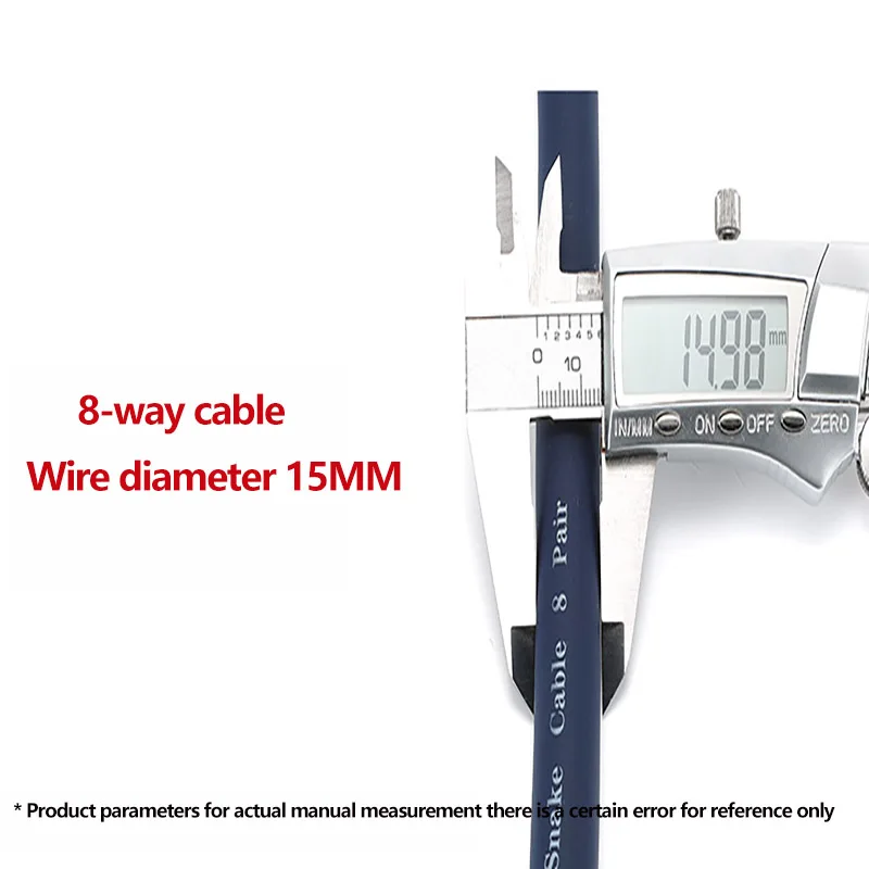 1-6 Meter AVSSZ Multichannel Cable 2/4/8/12/16/24 Way Multi-core Audio Stage Signal  Cable Mixer XLR Male /Female Rainbow Cable