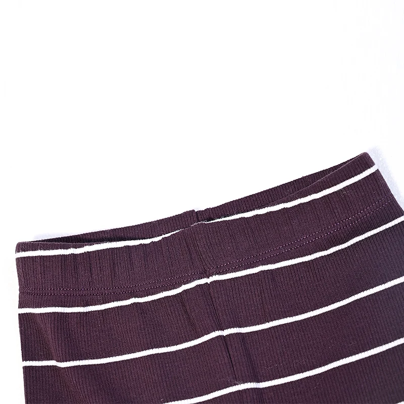 AA-Gestreifte Pyjamas für Kinder Jungen und Mädchen Zweiteiliges Set und Baby-Strampler Langarm Herbst/Winter Gerippte Baumwollkleidung – Detail 27