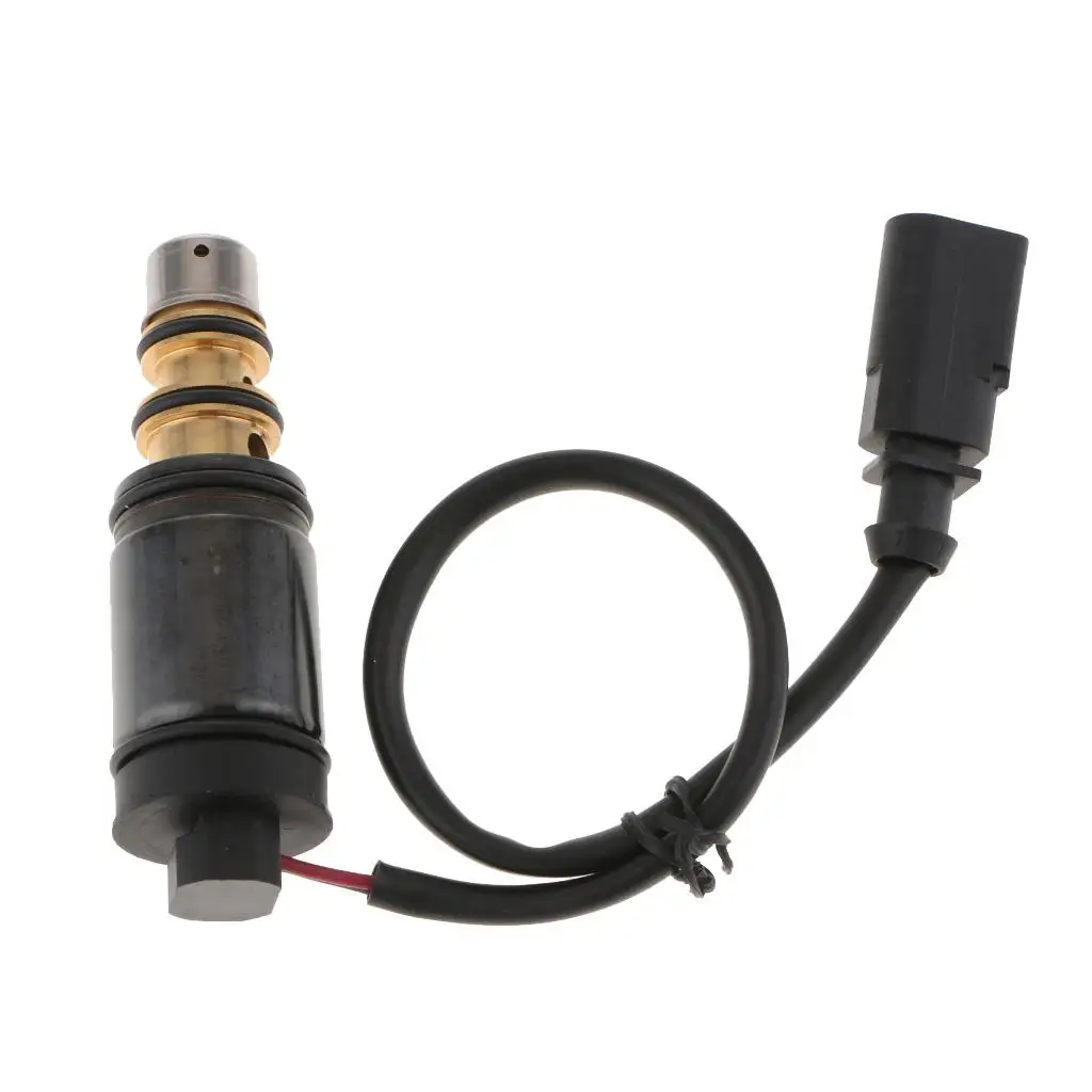 Automotive Air Compressor Electric Solenoid Valve 12V Black for Audi Seat for vw Cooling O Ring Kit