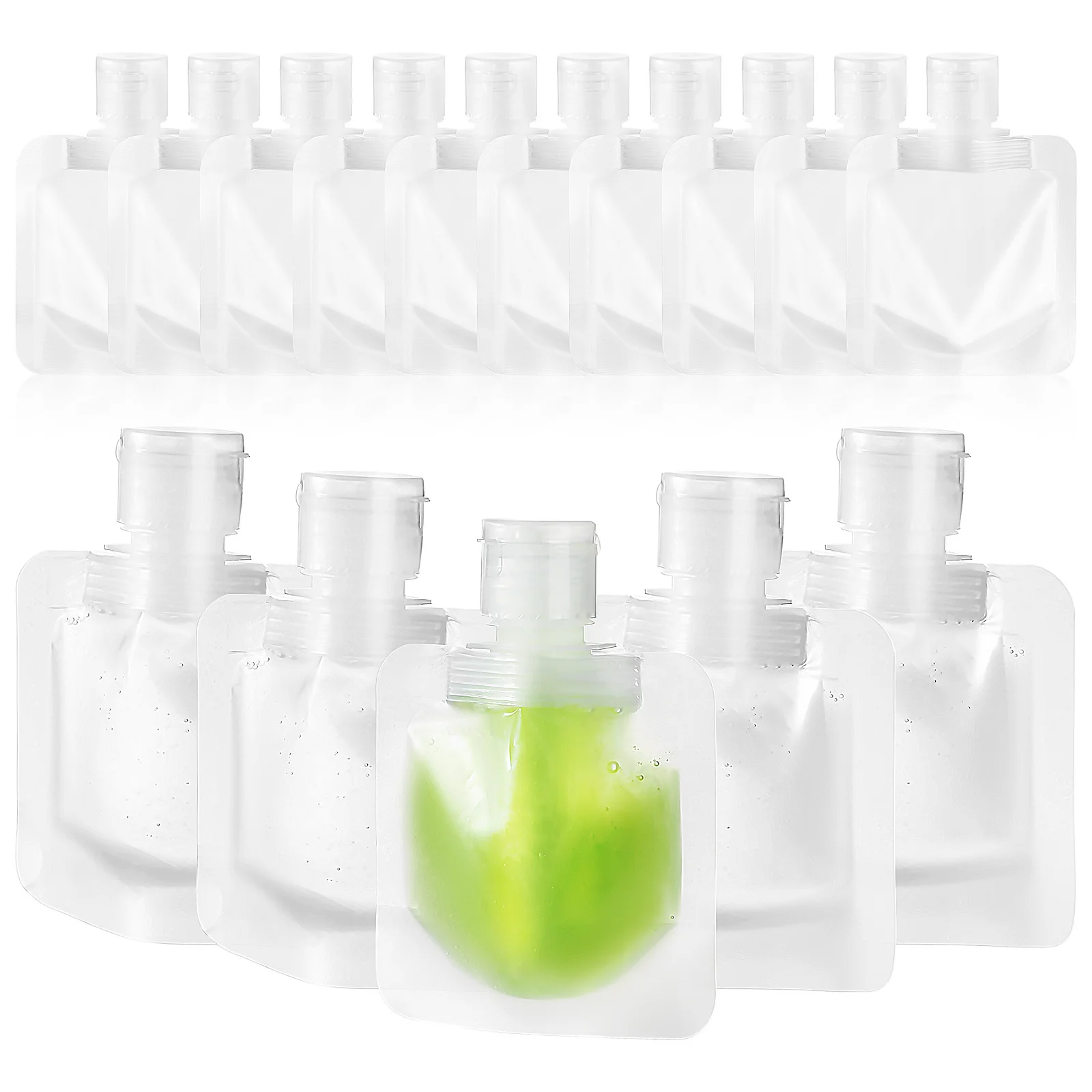 

15 Pcs Travel Shampoo Bag Clear Toiletry Size Toiletries Containers Makeup Bags Refillable Squeeze Pouches Holder The Pet Small