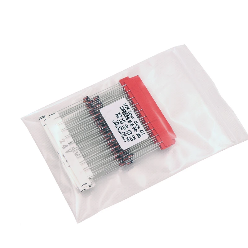 1/2w 0.5W Zener Diode 3.3-30V 14values*10pcs=140pcs Assorted Assortment Set New electronic diy kit