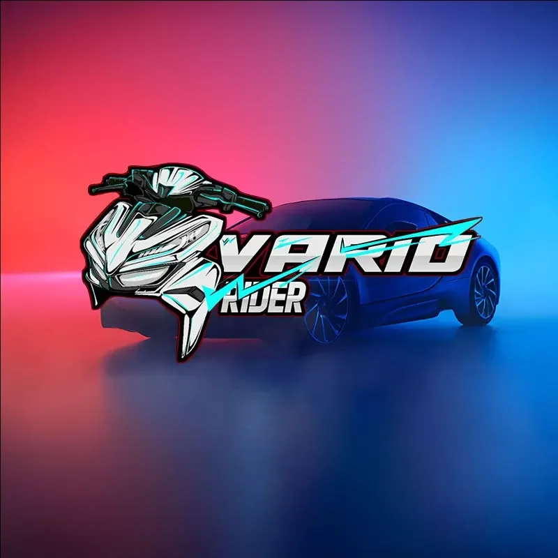 1 Buah Stiker Dekorasi Motor & Mobil Vario Rider (Futuristik) untuk Mobil, Laptop, Ponsel, Buat Kustomisasi