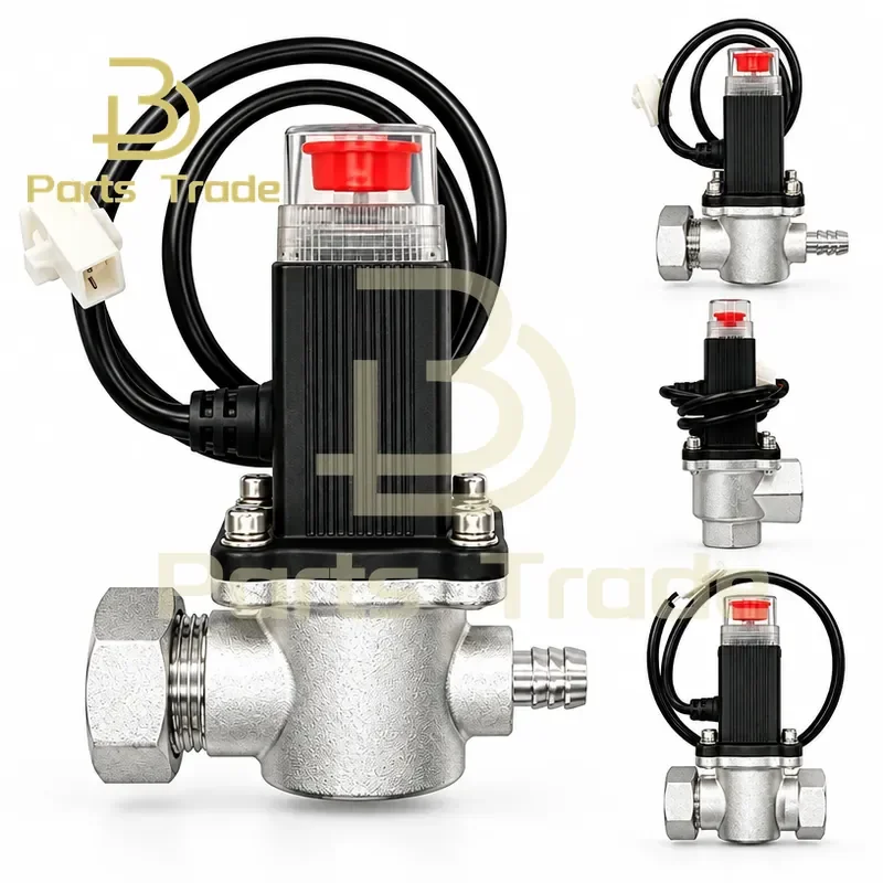 1PCS LPG Natural Gas Emergency Shut Off Solenoid Valve DC9V-12V 1/2 Inch 3/4 Inch 1 Inch for Kitchen and Household Use