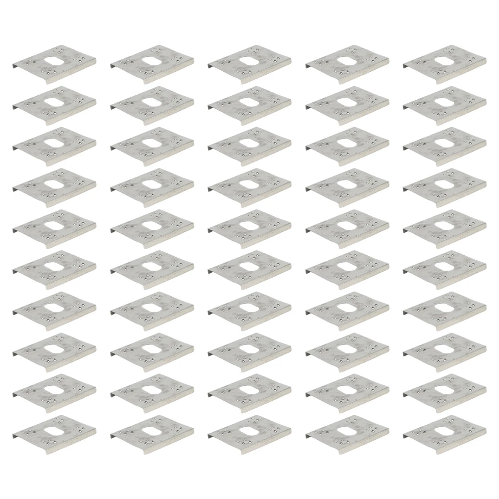 50PCS Photovoltaic Grounding Plates C-Shaped Steel Photovoltaic Conductive Sheet For Versatile Grounding Solution For Roof