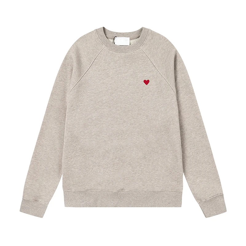 Warm Sweatshirt Women Basic Tops Boyfriend Heart pattern Loose Vintage Pullovers Women Winter Fleece Lined Sweatshirts