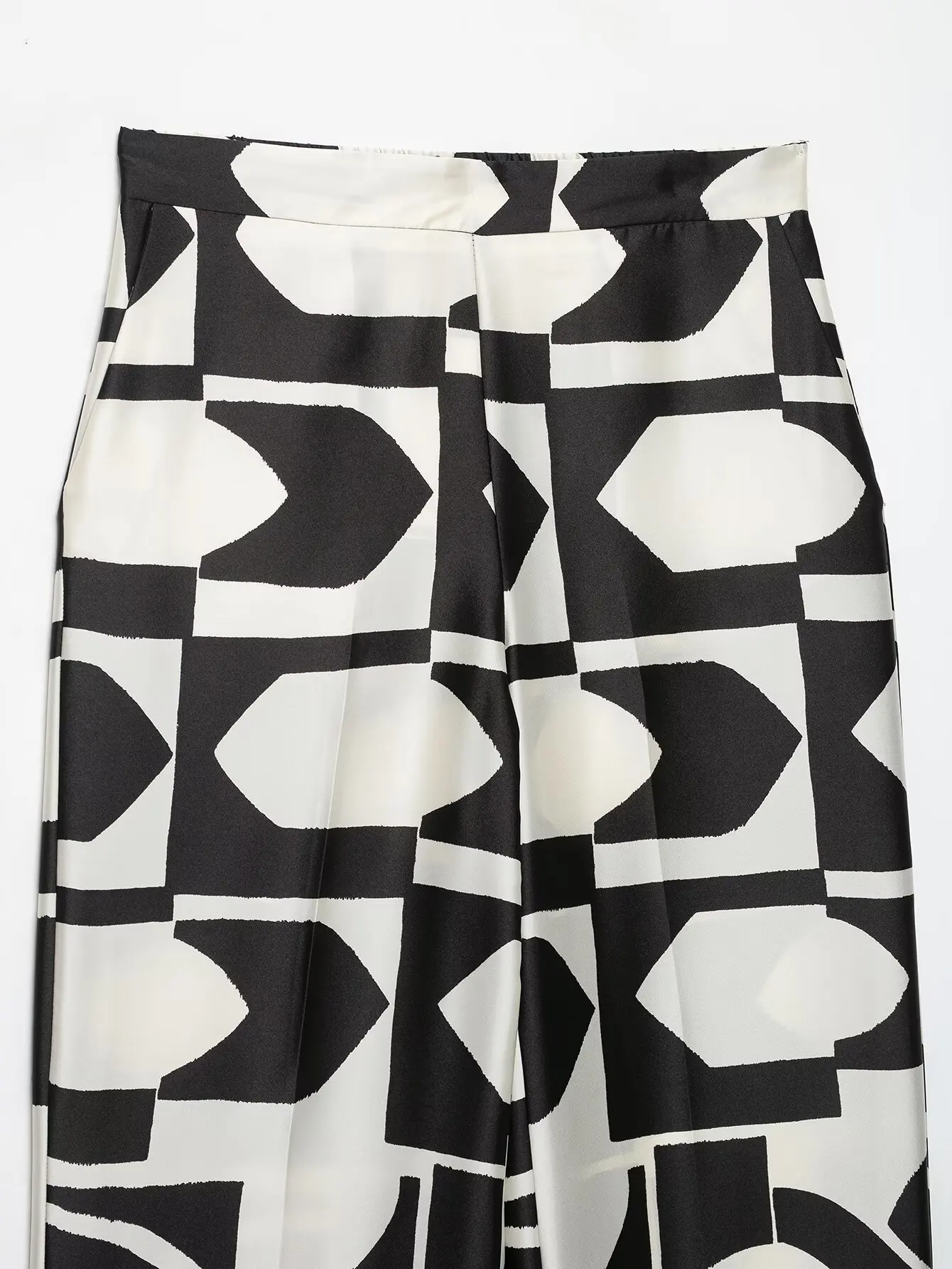 KLKXMYT Schickes Hosen-Set für Damen Ärmelloses Oberteil mit Schleife Geometrischer Druck Damenanzüge 2026 Sommer Lässige Damenoutfits – Detail 17