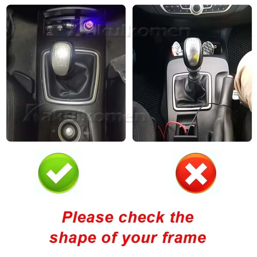 For Renault Laguna III Mk3 2007-2015 Car 6 Speed Manual Gear Shift Knob Gaiter Boot Cover Lever Shifter Handle Stick Boot view 5