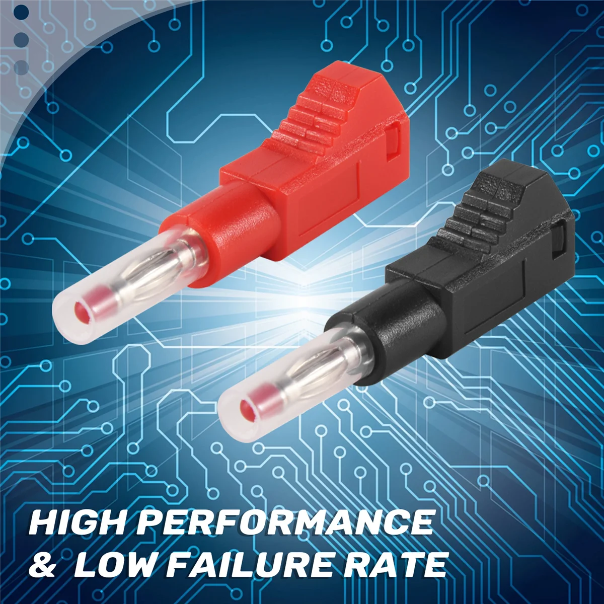 Y01A10 Sets Retractable Sheath 4Mm Banana Plug Connectors Stackable Wire Solder Multimeter Test Leads Ends Plugs Adapter