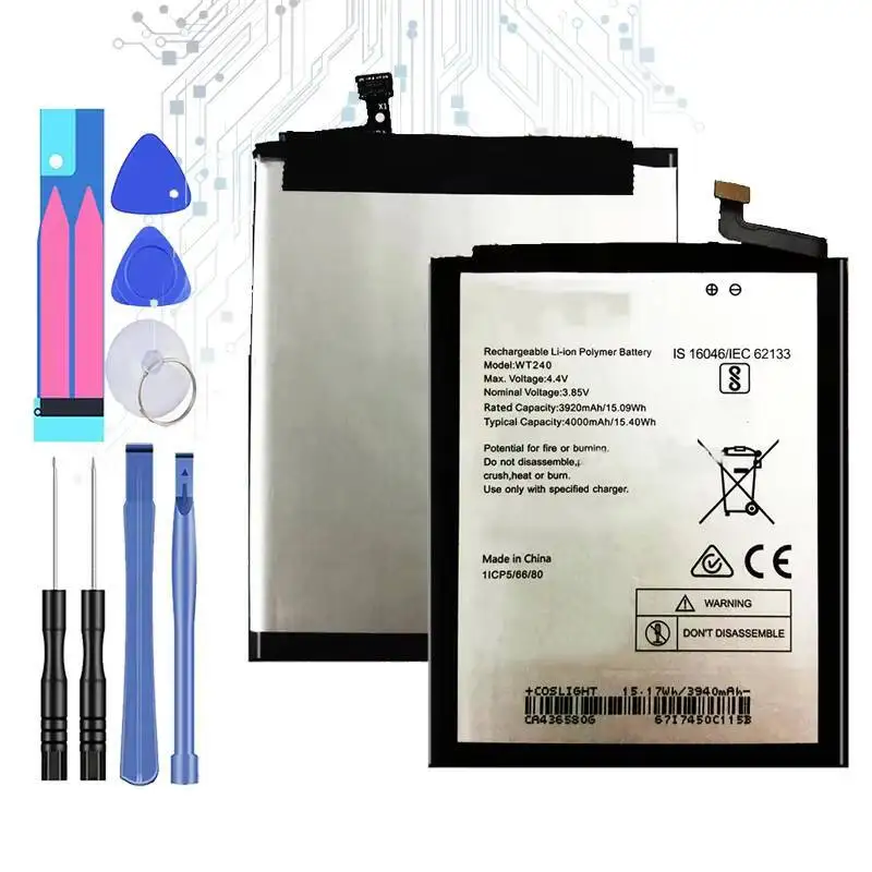 

Для Nokia 3.2 TA-1154 TA-1156 надежный аккумулятор мобильного телефона WT240 4000 мАч, высокая эффективность