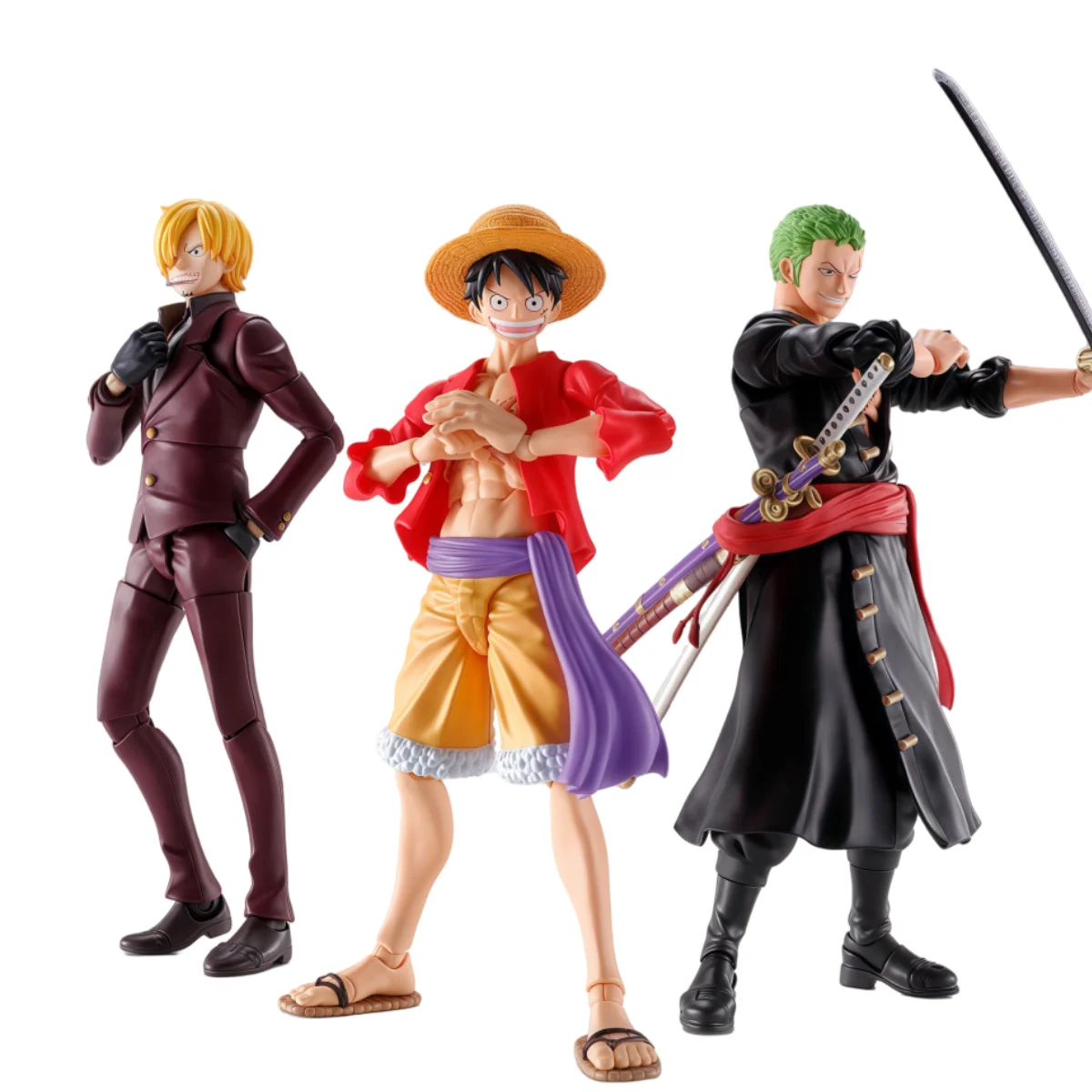 Bandai SHF One Piece Series: Yamagata-Ghost Island Attack-&Munch D.Luffy-Ghost Island Strike-&Rhonoya Zoron-Ghost Island Strike-