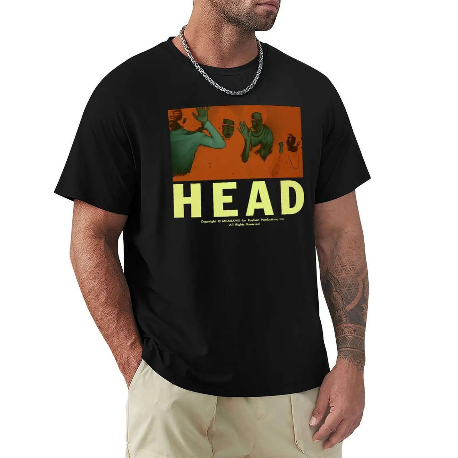

Head 1968 T-Shirt customizeds blue archive aesthetic clothes cotton man t-shirts plain white t shirts men