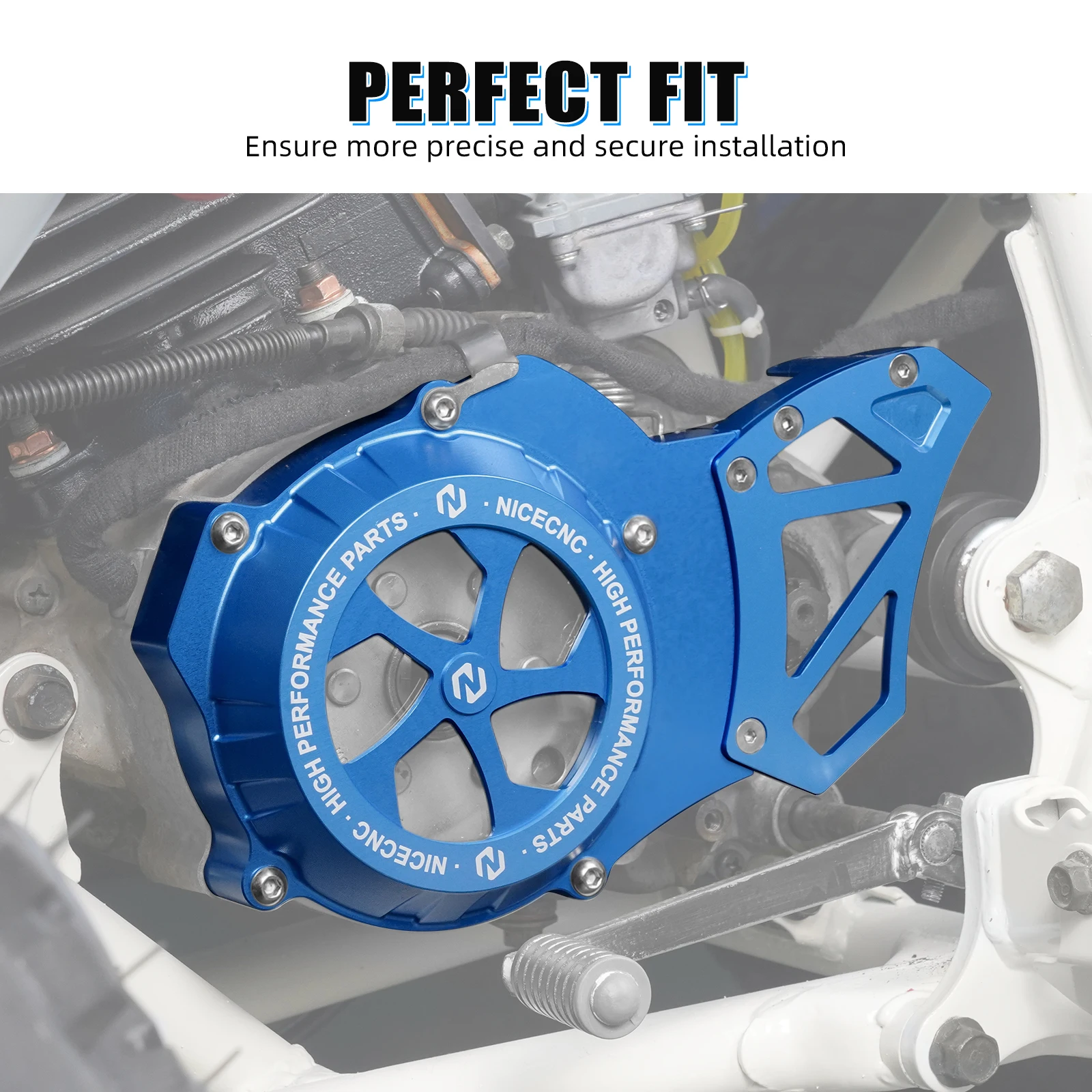 NICECNC Für Yamaha Blaster 200 YFS200 1988-2006 Motor Linke Seite Stator Kettenradabdeckung Blaster 200 YFS200SE Sonderedition 2006 – Detail 8