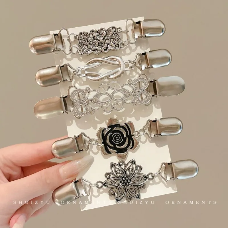 1PC Classic Brooches Cardigan Clip Multi Styles For U To Choose Perfect Sweater/ Shawl/ Shirt Decor Suitable For Official Attire