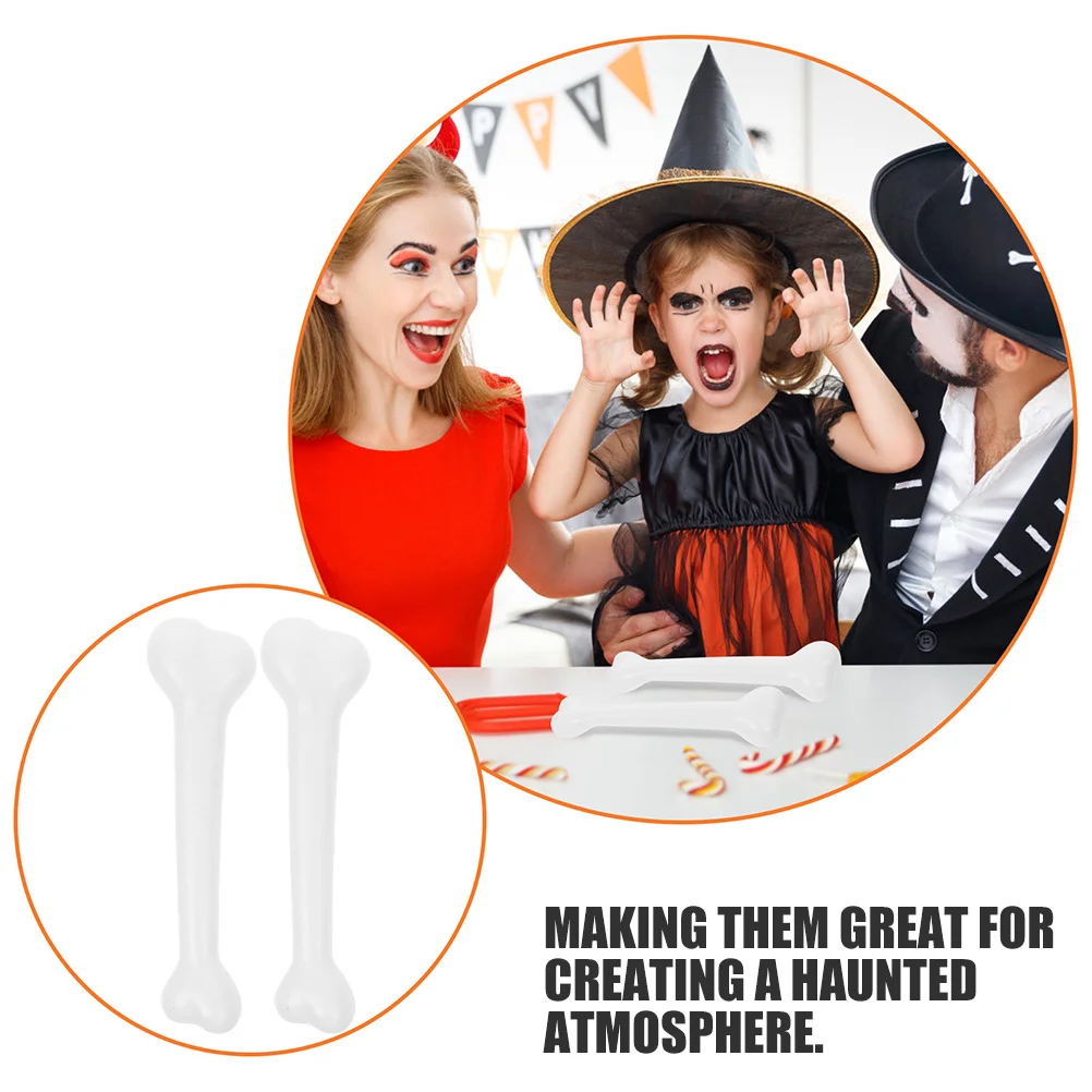 2 Stuks Fake Bone Prop Plastic Botten Voor Halloween Decor Gesimuleerde Rekwisieten Kleine Menselijke Bot Feestartikelen Nieuwigheid Prank