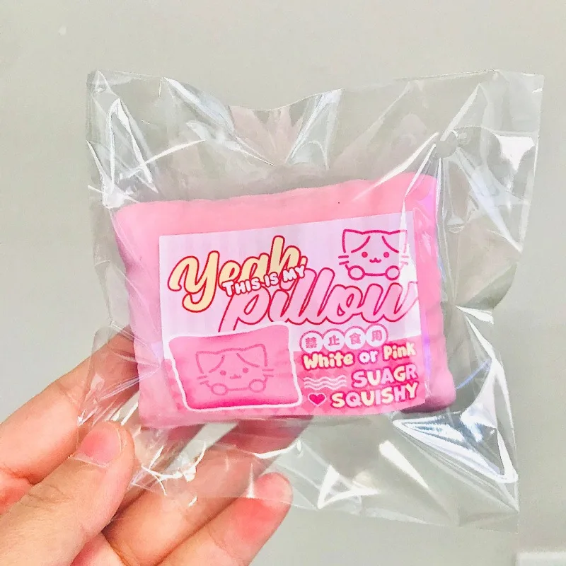 Oreiller chat mignon Squishy à montée lente, jouet sensoriel ASMR, soulagement du stress pour l'anxiété, tdah, autisme, cadeau pour enfants et adultes