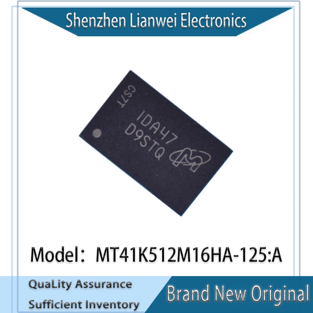 

100% New Original MT41K512M16HA-125:A D9STQ MT41K512M16HA-125 MT41K512M16HA IC DRAM 8GBIT DDR3 Chipset FBGA-96