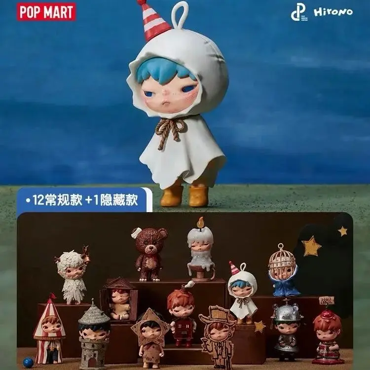 POP MART Hirono Shelter Series Blind Box Mainan Kawaii Anime Action Figure Model Kartun Kotak Kejutan Hadiah Kotak Misteri