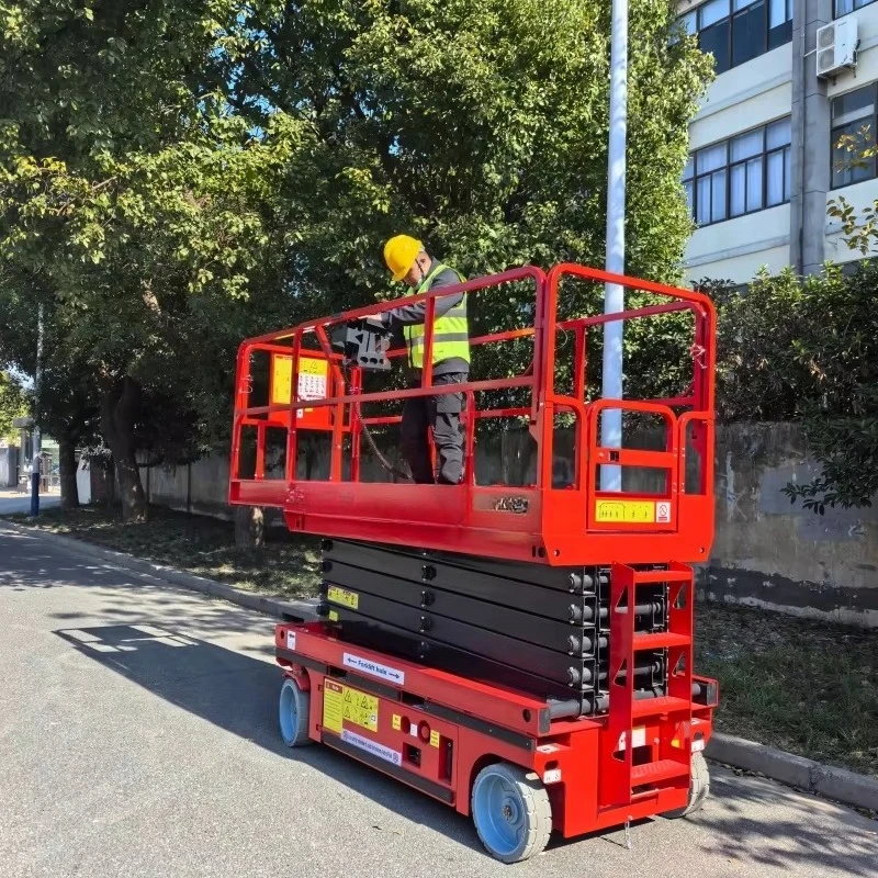 4m 6m 8m 10m 12m 14m 16m 18m Mini Scissor Lift Table Elevated Small High Aerial Work Lift Electric Scissors Lift Platform
