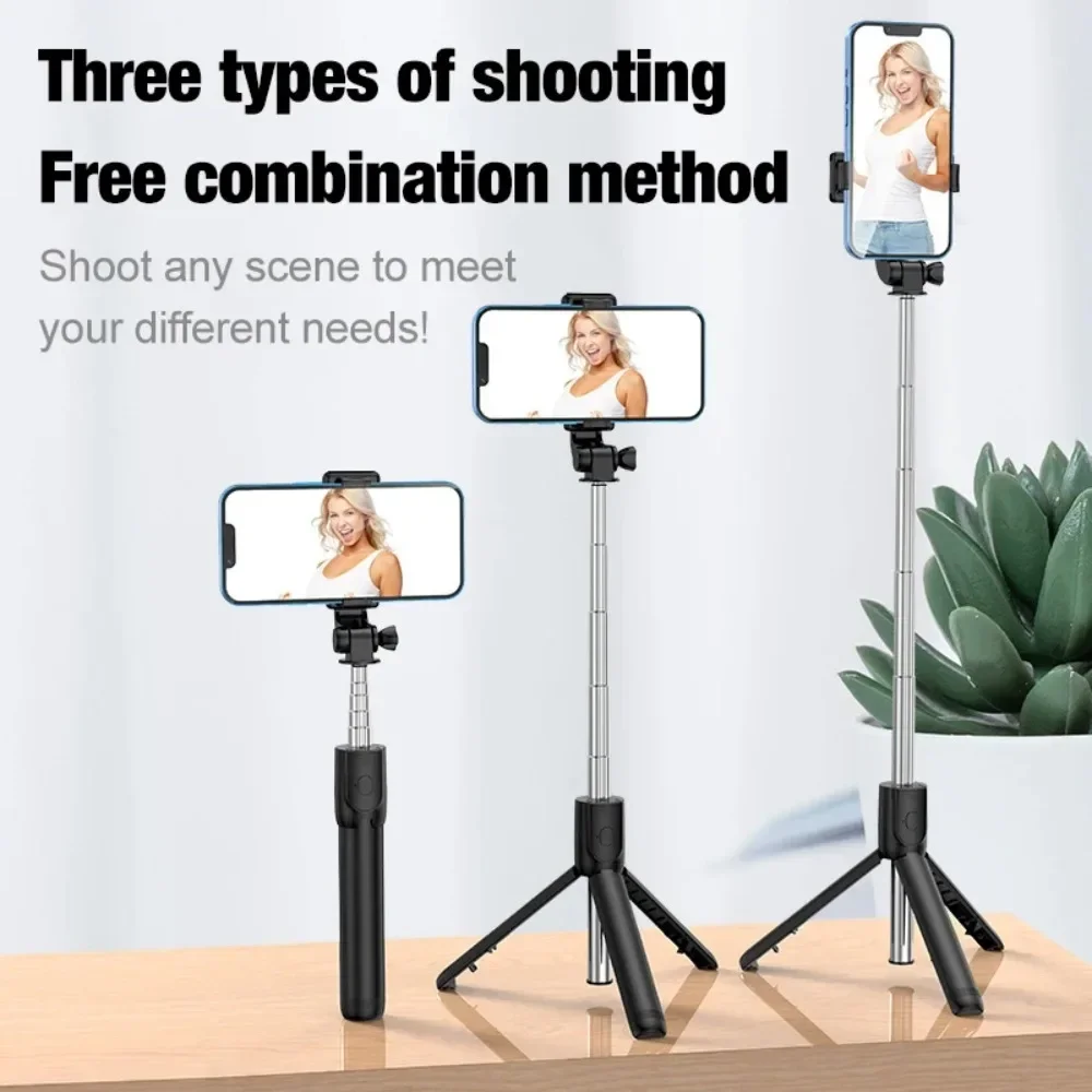 New Tripod for Smartphone Camera,Tripods Stand with Bluetooth shutter,Wireless Selfie Stick brackets with Phone Holder