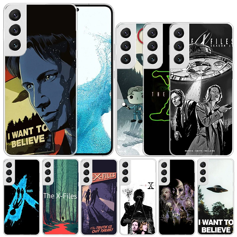 The X Files I Want to Believe Soft Cover for Samsung Galaxy S24 S23 S22 S21 Ultra Print Phone Case S20 FE S10 Plus S10E S9 S8 +