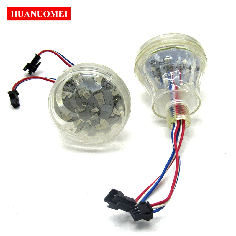 High Cup 24V 60mm 18LEDs UCS1903 LED Pixel Module Light 5050 SMD RGB Amusement Ride Park Bulb Lamp Solar Outdoor Waterproof IP67