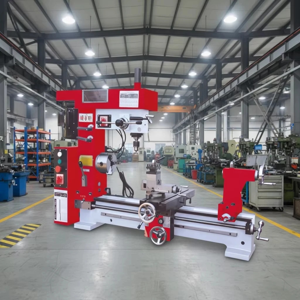 Versatile metal processing lathe with stable performance, motor gear pump components
