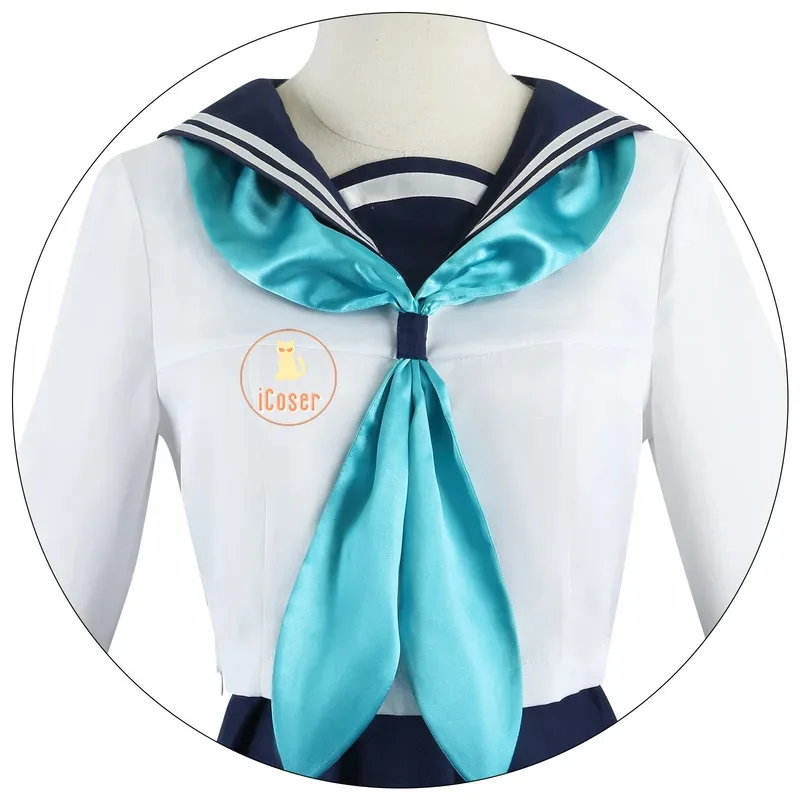 نوكو شيكانو تأثيري حلي شعر مستعار أنيمي صديقي الغزلان نوكوتان فستان زي مدرسي JK بحار تنورة أغطية الرأس توركو كوشي النساء