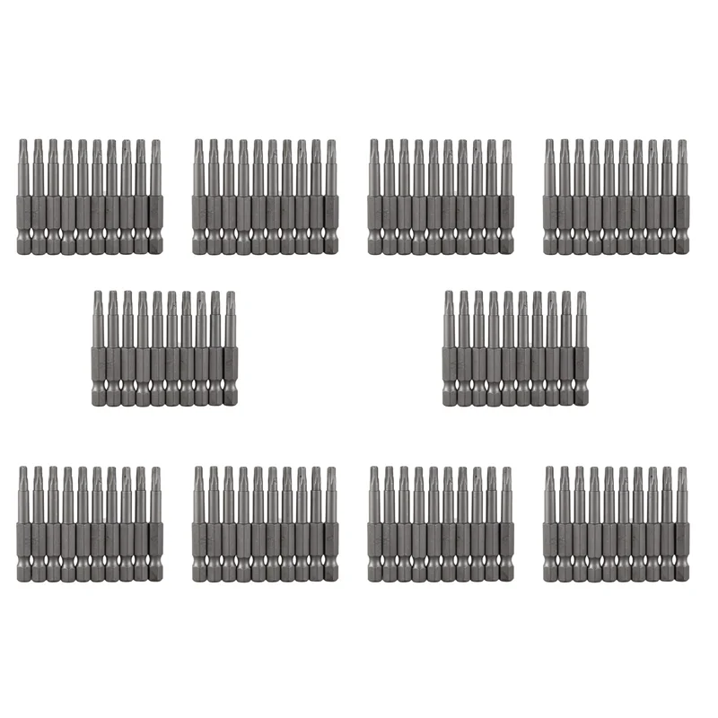 

ELEG-6.3Mm Hexagon Shank 4Mm T20 Magnetic Tip Torx Screwdriver Bits 100 Pcs