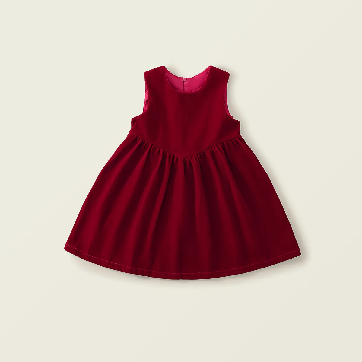 

2024 Summer New Arrival Girls Sleeveless O Neck Red Dress Simplicity Roupa Infantil Menina Cute Party Dress Custume 12M-7T