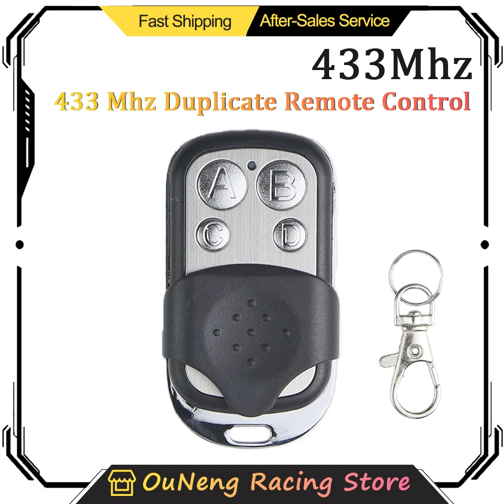 

433MHz Universal Lock Unlock Remote Control Metal Push Button Transmitter For garage door remote control