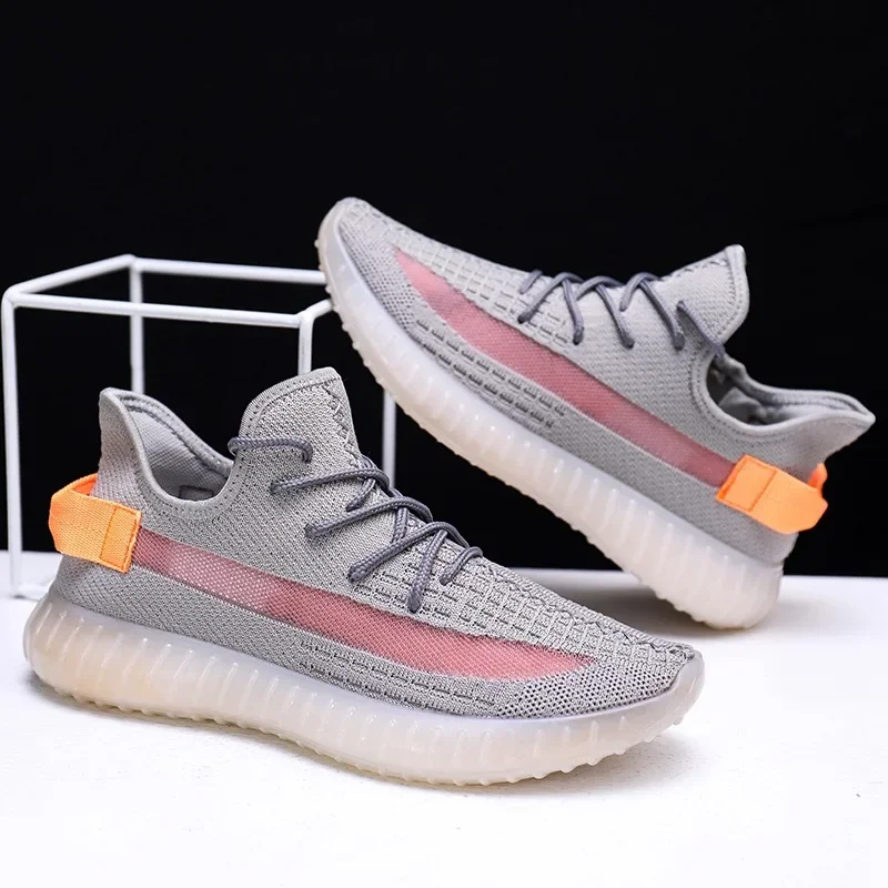 Casual Sports Shoes Men's Running Shoes 350V2 Grey Orange Limited Edition Breathable Rubber Sole Quick Selling New 2020 Model