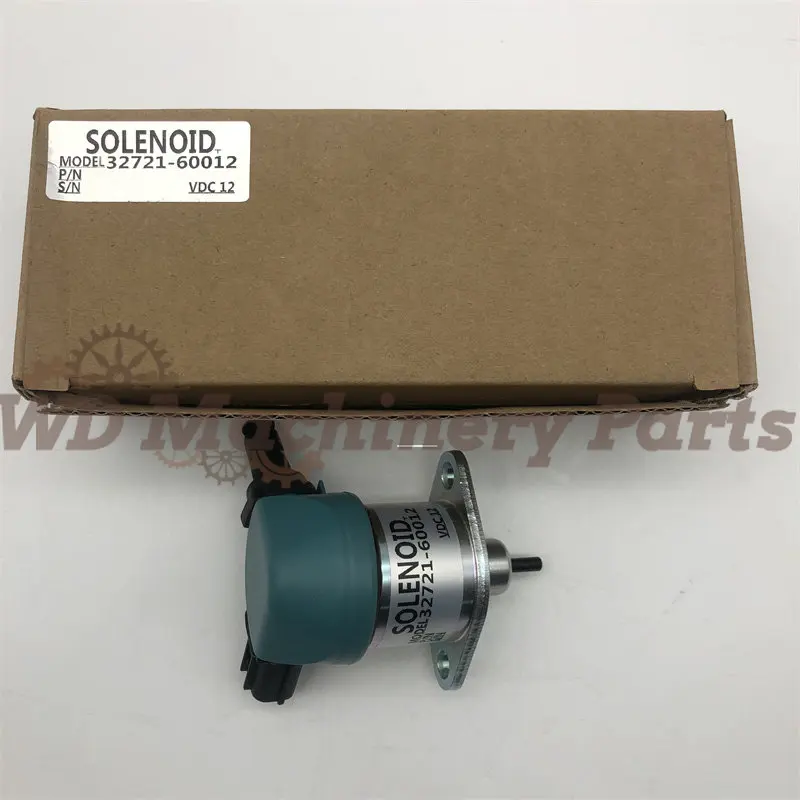 32721-60012 32721-60013 32721-60014 12V Shut Off Solenoid For Kubota B2320DT B2320DTWO B26 RTV1140CPX RTV1140CPXR Engine