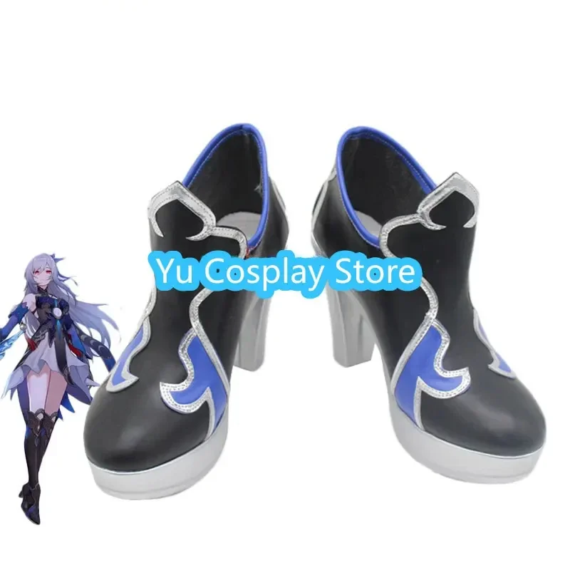 

Yu-Cosplay Game Honkai Star Rail Jingliu Обувь для косплея Туфли из искусственной кожи на высоком каблуке Карнавальные ботинки на Хэллоуин Опора для косплея на заказ