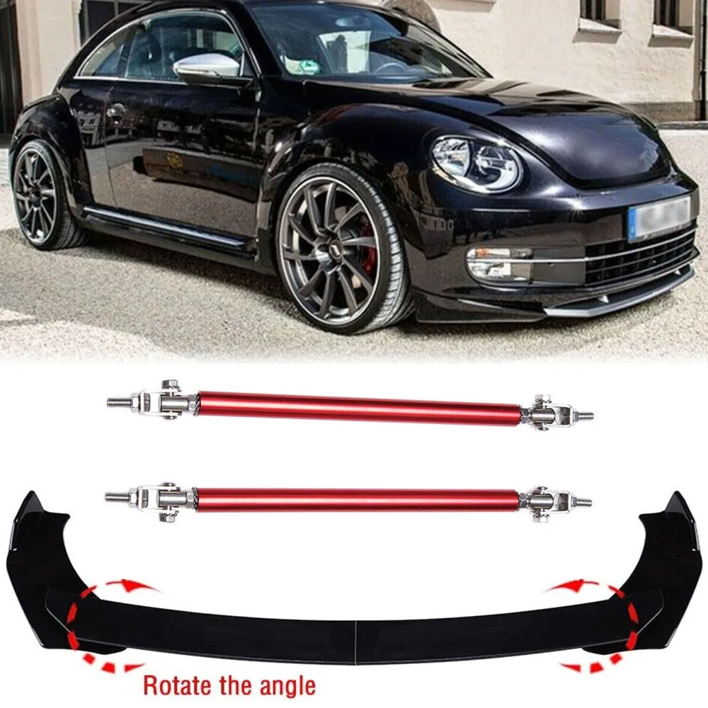 

Front Bumper Lower Lip Spoiler Splitter +Strut Rods For Volkswagen VW Beetle GL United States