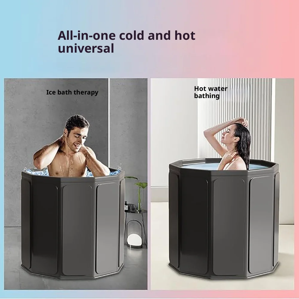Foldable Bath Tub Portable Bathtub,Full Body Thickened Bath Bucket,For Ice Baths or Steam Baths