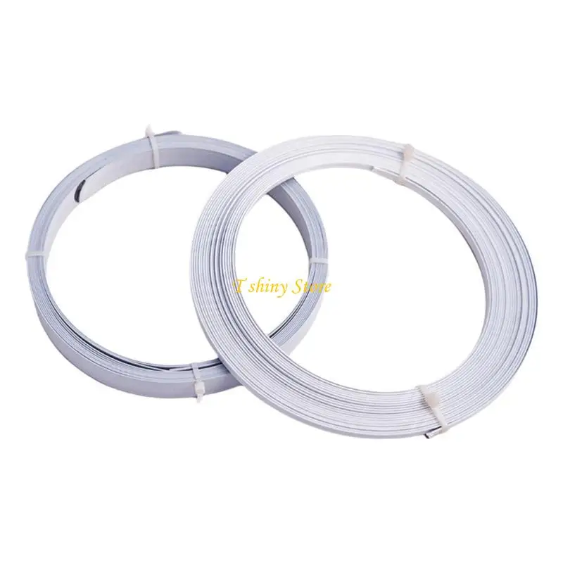N58F Steel Boning 6/8/10/12mm Wide for Crinoline Underskirt White Corset Boning