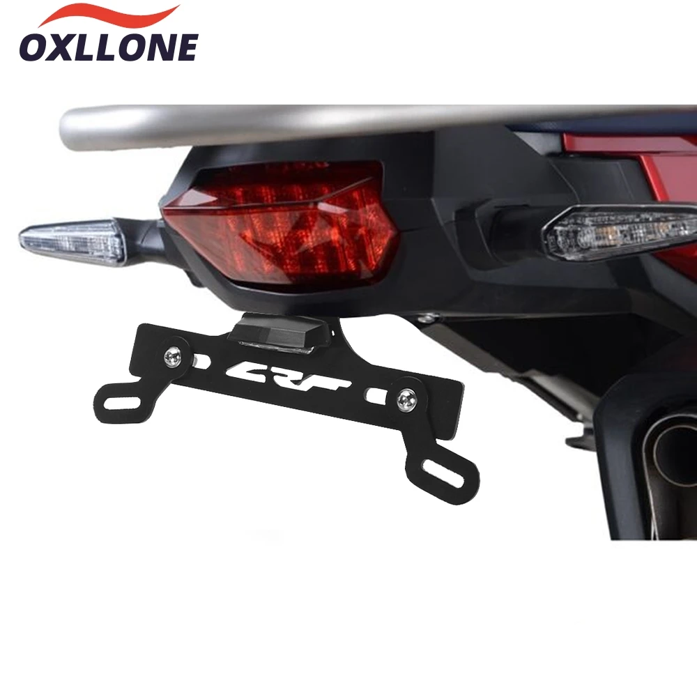 

2024 License Plate Bracket Holder with LED Light For HONDA CRF300L RALLY ABS CRF300L 2021-2023 Indicator rear bracket with light