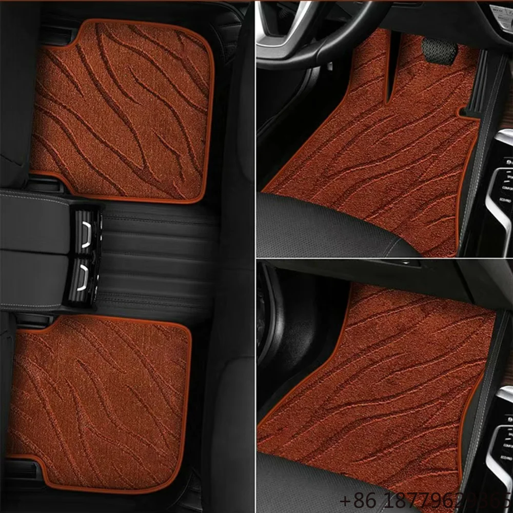 White Leather Waterproof Floor Mats Removable Soft Carpets Electric SUV Fitment 2025-2026