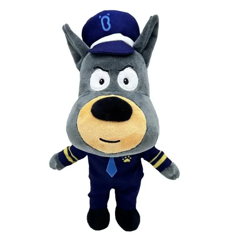 30cm Sheriff Labrador Dog Plush Toy Anime Security Sergeant Labrador Wolf Dog Police Officer Doll Stuffed Soft Toys kids Gifts