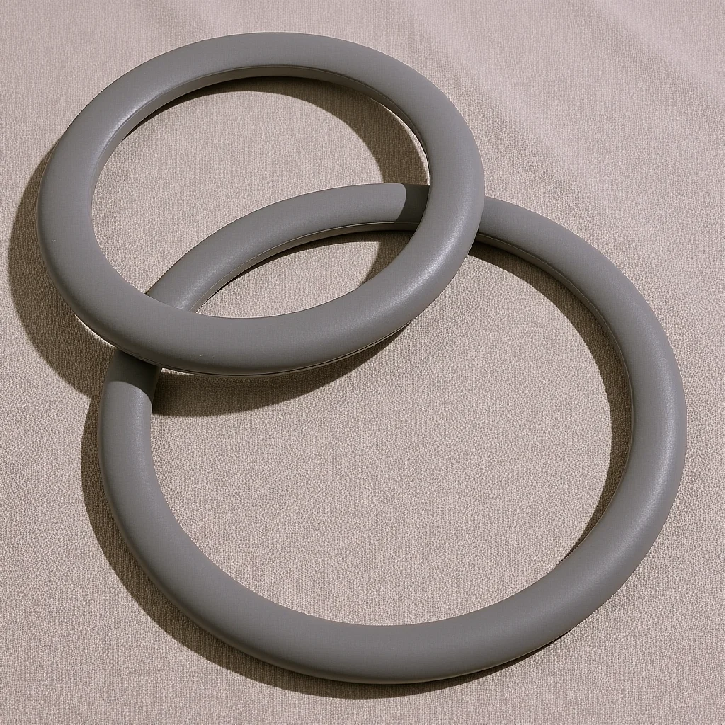 

2Pcs Grey (1 Large 1 Small) Stethoscope Spare Parts Kit - Pediatric & Adult Stethoscope Replacement Diaphragm, Professional