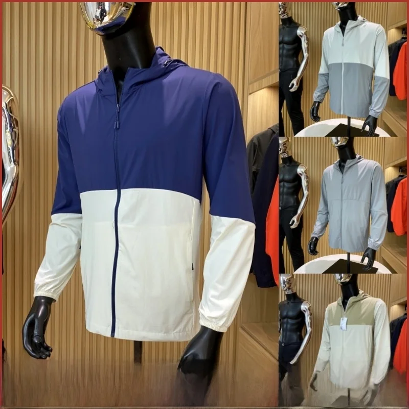 

Новая летняя мужская легкая дышащая уличная солнцезащитная одежда цвета Blo Skin Jaet, модная длинная куртка с капюшоном