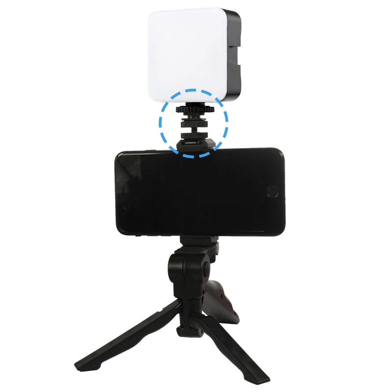1/4 Hot Shoe Mount Phone Holder Dual Nut Cold Shoe Adapter Bracket For Double-Layer Camera Hot Shoe Adapter Accessories