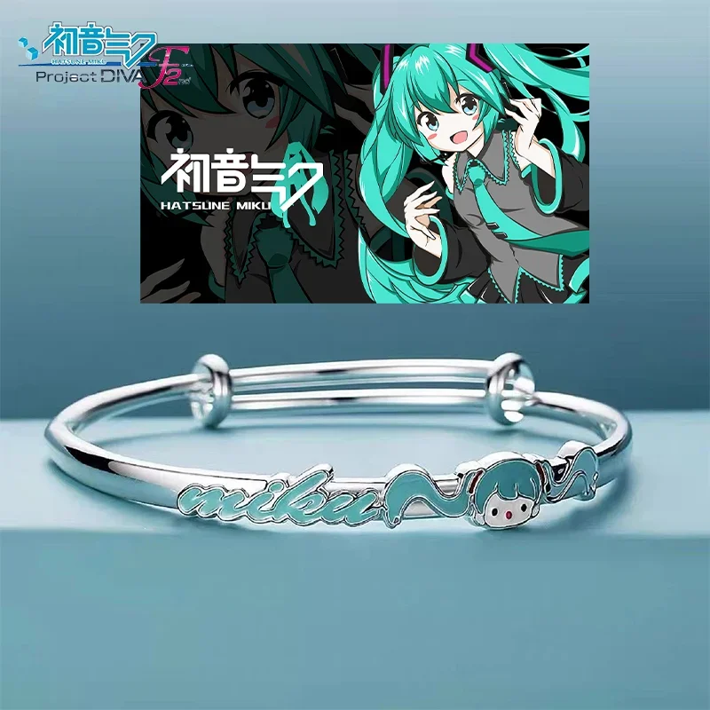 Anime Hatsune Miku Adjustable Bracelet Kawaii Manga Action Figure Cosplay New Arrival Birthday Christmas Kids Girls Gifts Toys