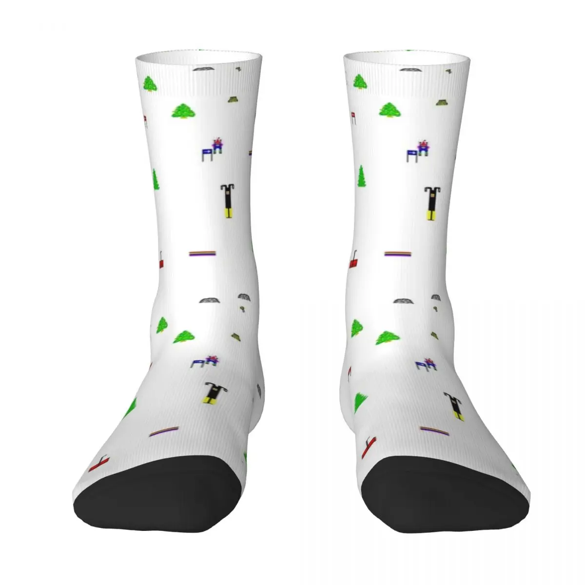 SkiFree Retro Pattern Socks Wholesale christmas gift Socks Men Women's